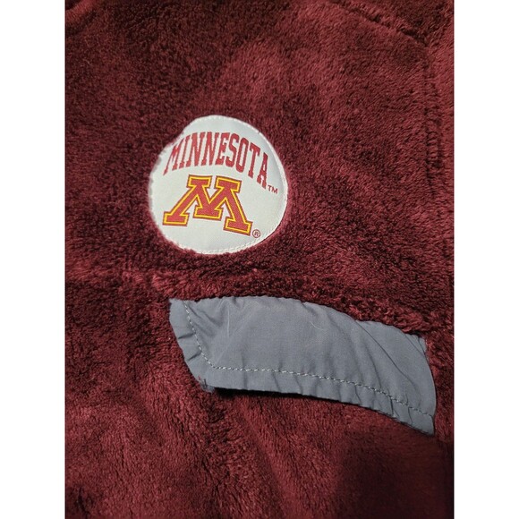 Pro Edge Minnesota Golden Gophers Sherpa Fleece Pullover Sweater Maroon Size XL - Picture 3 of 8
